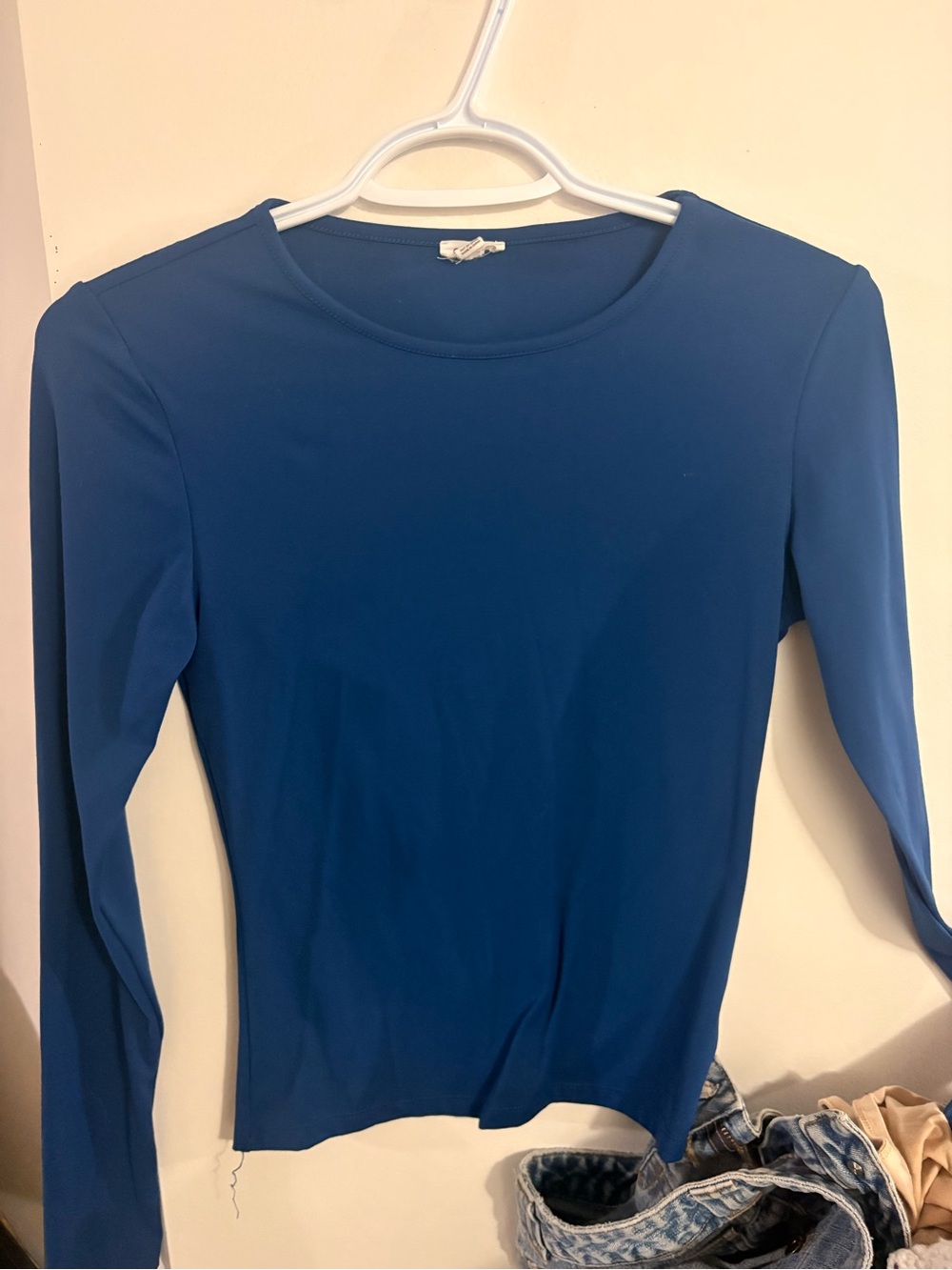 Garage Women's Royal Blue Long Sleeve Crewneck Top